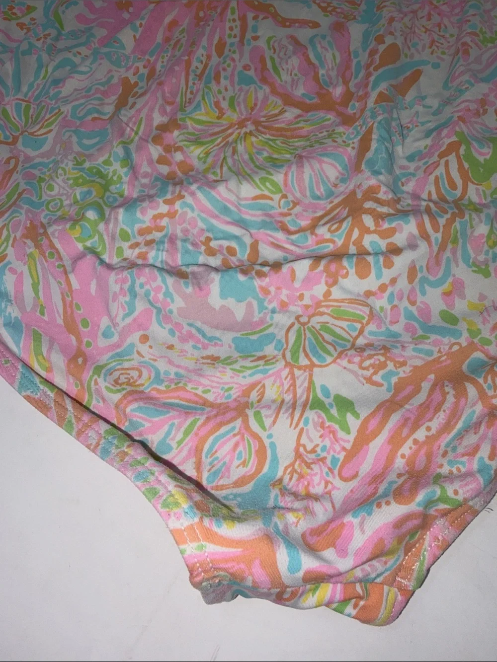 Lilly Pulitzer Kids Pink Multicolor One-Piece Swimsuit Size 10